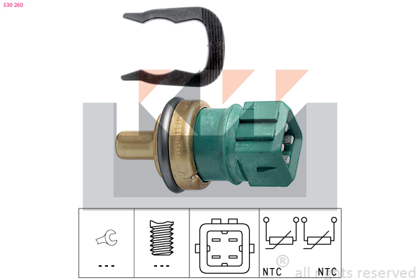 Senzor,temperatura lichid de racire 530 260 KW
